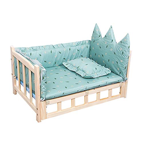 Camas para perros Perro de Madera elevada Cama Cama de Mascotas, Criadero de Madera Maciza Cama del Perro de Madera, Mediano y pequeño Pet Cama del Perro de 4 Estaciones universales