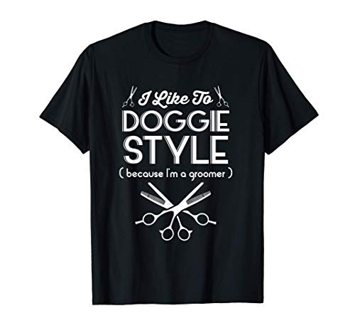 Camiseta de peluquería de perro divertida, estilo perrito. Camiseta