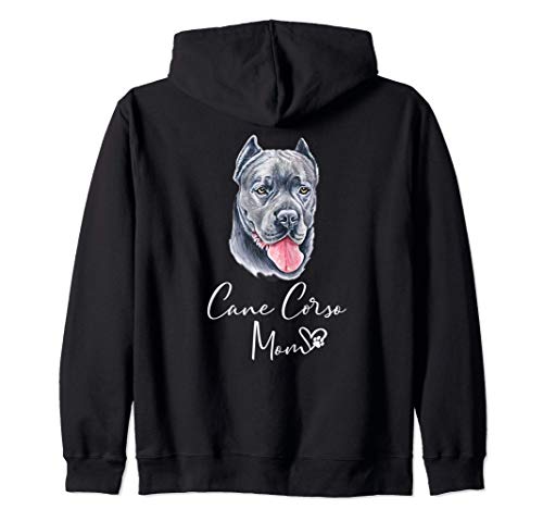 CANE CORSO MOM perro regalo de mamá madre CANE CORSO Sudadera con Capucha