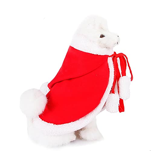 Capa De Navidad Para Mascotas - 1 Pieza Capa De Gato De Navidad Para Perros Y Mascotas Estilo Con Capucha Manténgase Abrigado Ropa Para Perros Ropa Para Perros Disfraz Para Perros Ropa Para Masc