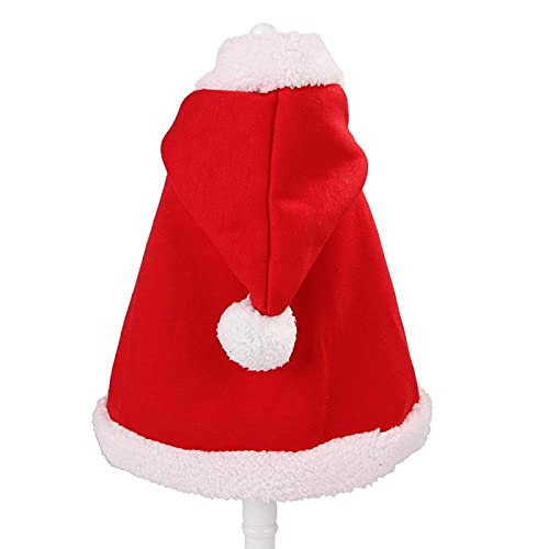 Capa De Navidad Para Mascotas - 1 Pieza Capa De Gato De Navidad Para Perros Y Mascotas Estilo Con Capucha Manténgase Abrigado Ropa Para Perros Ropa Para Perros Disfraz Para Perros Ropa Para Masc