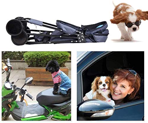 Carrito para Mascotas, Cochecito de Viaje para Mascotas, Cochecito para Perros, Gatos, Animales, Cochecito para Perros, para Viajes, Viajes, Veterinario, Cochecito para Perros discapacitados, 2 Rueda