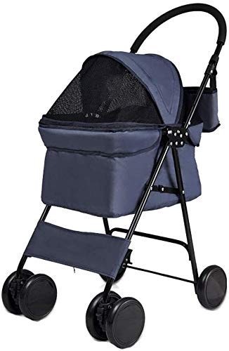 Carrito para Mascotas, Cochecito de Viaje para Mascotas, Cochecito para Perros, Gatos, Animales, Cochecito para Perros, para Viajes, Viajes, Veterinario, Cochecito para Perros discapacitados, 2 Rueda