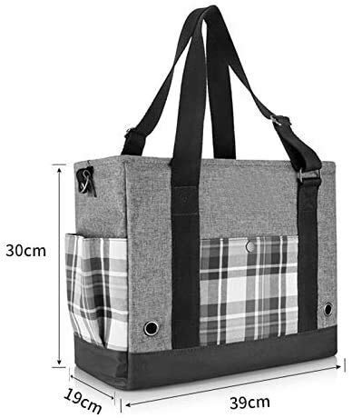 Carrito para Mascotas, transportador de Perros Transportador de Mascotas Mochila Bolsa de Transporte Fácil de almacenar Bolsa de Viaje con Jaula para Gatos y Perros Mochila Transportadora Transparent