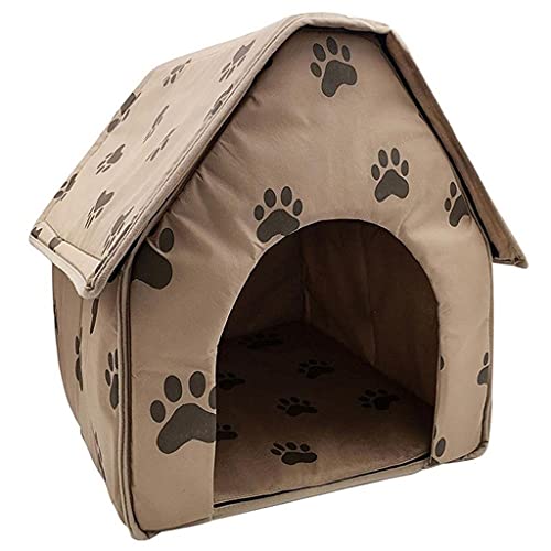 Casa de perro Casa delicada Casa de perro plegable Pequeña huella para mascotas Cara de mascota Tienda Cat Kennel Travel Dog Accesorio de moda Cojín de moda Fácil de lavar interior al aire libre 0624