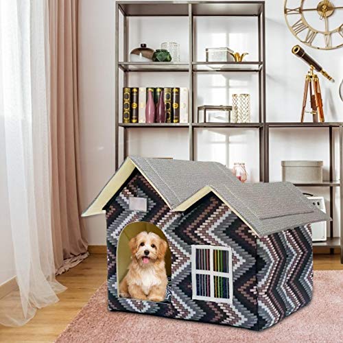 Casa Para Perros, Casa Para Gatos, Caseta Impermeable Para Perros, Casa Para Mascotas Resistente A La Intemperie, Casa Para Perros Interior Al Aire Libre Refugio Para Cachorros Fácil De Montar