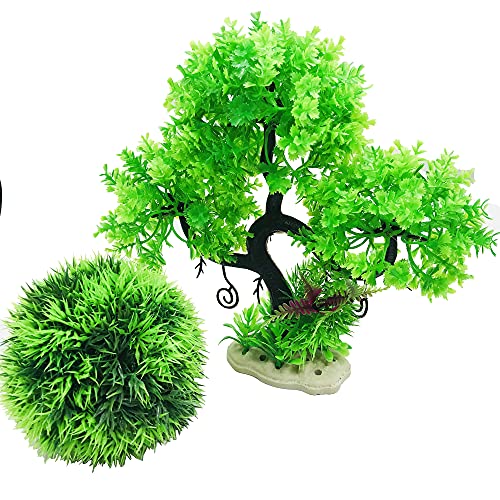 Cayway Plantas de Acuario Decoraciones, 27 Pz Plantas Artificiales Acuario Plantas de Plantas Artificiales Aquarium Decoration Plantes para Decoración de Acuarios y Peceras