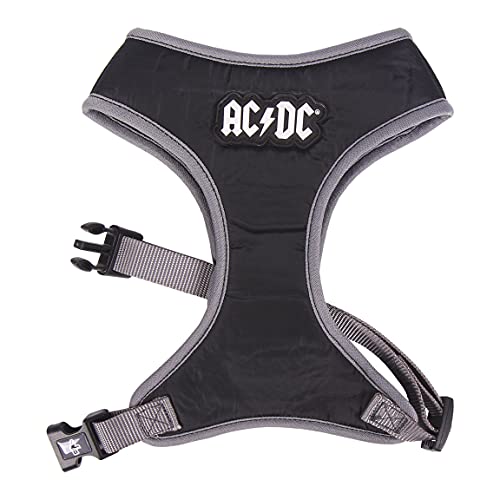 CERDÁ LIFE'S LITTLE MOMENTS - ForFanPets, Arnes de Pecho Perro de ACDC - Licencia Oficial ACDC 90 g, Negro, M-L (2800000408)