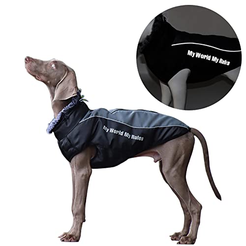 Chaleco de invierno para perros, chaqueta reflectante para perros, abrigo para otoño e invierno, abrigo para mascotas, abrigo muy cálido para invierno y frío, agua y cortavientos