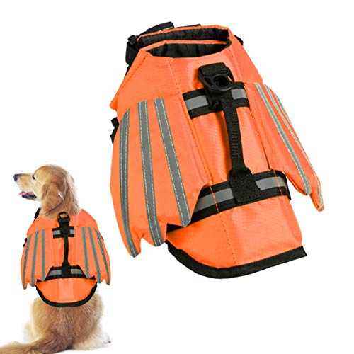 Chaleco Salvavidas para Perros Chaleco Salvavidas con Rayas Reflectantes para Nadar en La Playa