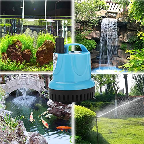 Cheyin Bomba Sumergible portátil - Bomba de Agua Sucia - Bomba de Tanque de Peces para Limpieza de Agua Sucia y Control de Temperatura, Accesorios para Boquilla de Acuario Marin