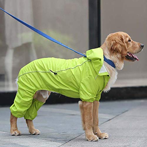 Chubasqueros Para Perros Impermeable Grande Para Perros Ropa De Golden Retriever Con Capucha Disfraces De Abrigo De Lluvia Para Perros Grandes Y Medianos Mono Impermeable Para Labrador-Green_Xl