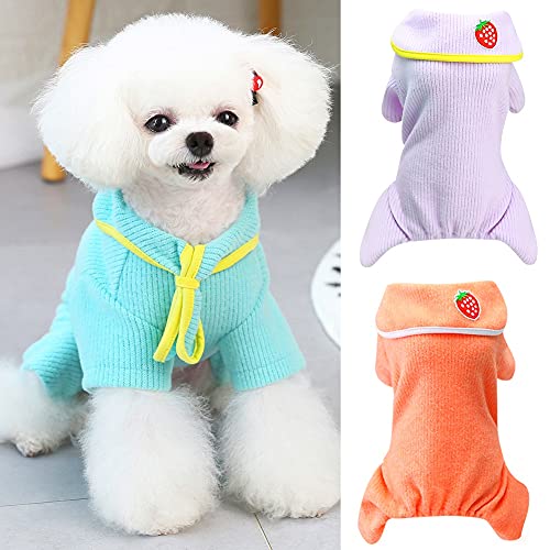 ChYoung Pet Dog Jumpsuit Pyjamas Soft Cotton Puppy Pijamas 4 Patas Bodysuits Ligeros De Perro Ropa para Perros pequeños medianos Grandes