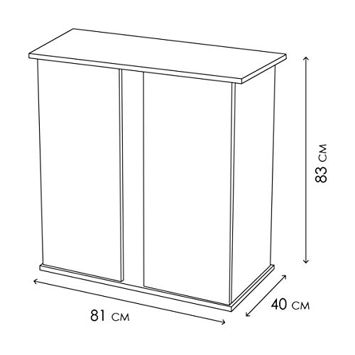 Ciano Acuario Emotions Pro – Mueble para acuariofilia Negro 80