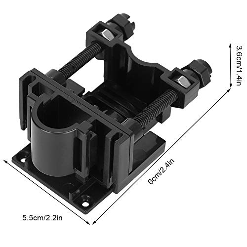 Cikonielf Abrazadera de fijación de tubería de Agua para pecera de 2 uds, Soporte de Manguera para tubería de Agua de Acuario multifunción, Clip de Tubo de Cambio de Agua Negro