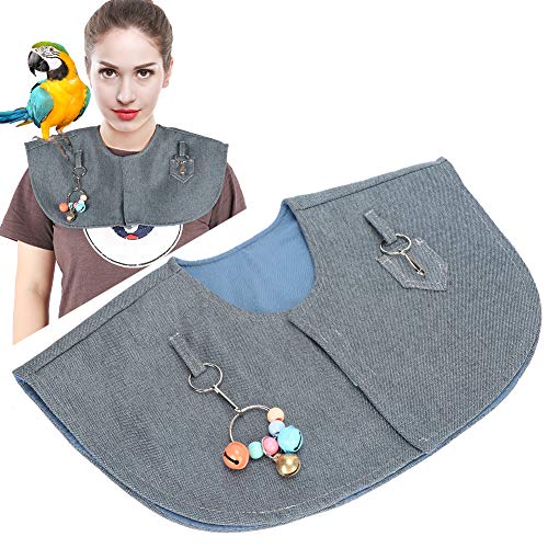 Cikonielf Protector de Hombro Parrots Chal antiarañazos Capa Chal de Almohadilla Parrots Evite rasguños y heces para Entrenar a los Loros para pararse en el Hombro