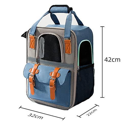 Coholl Mochila para perros y gatos para gatos y perros cachorros, transpirable y plegable, mochila para perros y gatos, para senderismo, viajes, para exteriores (naranja)