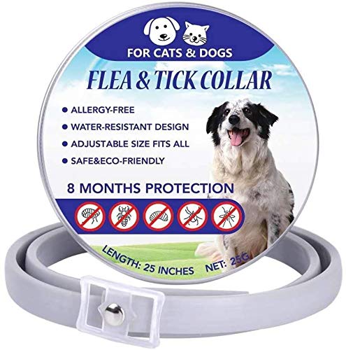 Collar Ajustable Para Pulgas Y Garrapatas Para Perros / Gatos, Collar Antiparasitario Para Gatos Y Perros, Collares Para Control De Plagas De Mascotas, Protección De 8 Meses, Resistente Al Agua