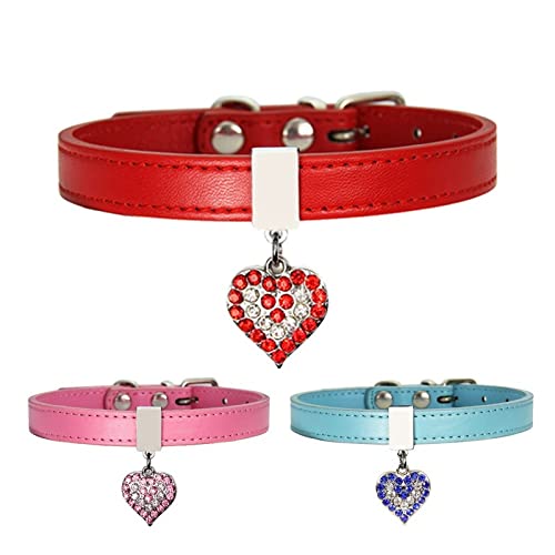 Collar De Perro Nuevo Collar Para Perro, Correa Para Perro Mascota, Bonito Collar Para Perro Con Corazón De Melocotón, Collar Para Gato, Collar Para Gato, Collar Para Gatos, Collar De Cuero Para Chih