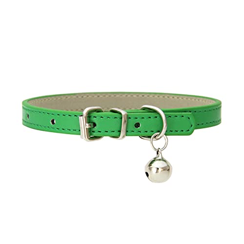 Collar De Perro Nwe Correa De Cuero De La Pu Collar De Perro Mascota Suministros Para Mascotas Campana De Bricolaje Collar De Gato Gatito Caminata De Entrenamiento Al Aire Libre Tamaño Ajustable 16 C