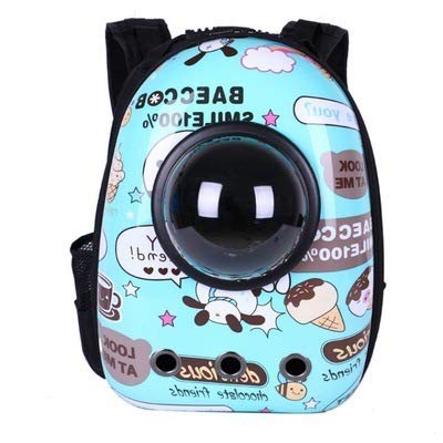 Compañías De Transporte Gato Burbuja Mochila para Mascotas Perro Bolsa Pequeña Cápsula Espacial Mochila Impermeable Y Transpirable Ligero Senderismo PVC Transparente Portable,H