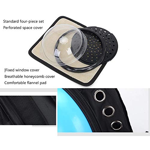 Compañías De Transporte Gato Burbuja Mochila para Mascotas Perro Bolsa Pequeña Cápsula Espacial Mochila Impermeable Y Transpirable Ligero Senderismo PVC Transparente Portable,H