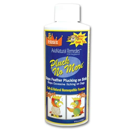 COMPLEMENTOS PARA AVES - Anti picaje Pluck NO More Especial para psittacidas y Loros Frasco 177 ml