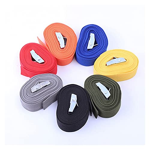 Correa de amarre pesada 1M / 2M / 3M / 4M / 5M Hebilla negra correas de carga correas para la bicicleta de motocicleta de automóviles con hebilla de metal cuerda de remolque fuerte correa de trinquete