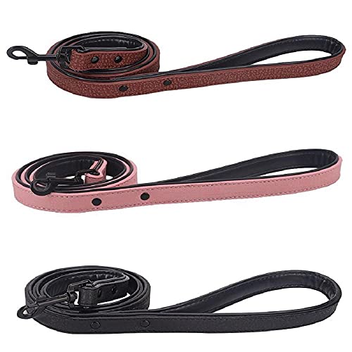 Correa para Cachorros para Perros Grandes Pastor Perro Pastor Spaniel Alemán Doberman Mantequilla Samoyedo Correa-Pink Leash_120x1.7cm. Correa Perro Coche Arnés Perro Mediano Arnés Antitirones Perro