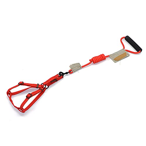 Correa Retriever Cuerda Redonda De Silicol + Guía De Tacto De Pecho Liso Pecho De Perro Atrás con Suministros para Mascotas Cuerda De Perro-Rojo_1.2 Cordón Redondo De Suqiao +2.5 Suqi Cheo