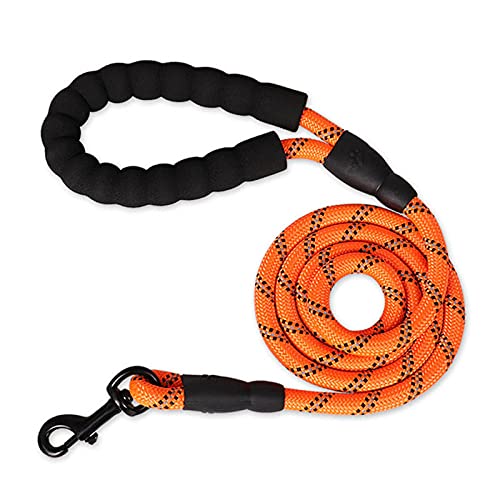 Correas de Nailon Cuerda de tracción para Mascotas Cuerda para Perros Entrenamiento para Caminar Cuerda de tracción Cuerda para Caminar para Perros es Adecuada para enseñar-Orange_1.5_m