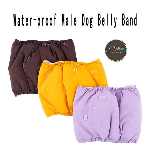 CREA Billy - Pañales Reutilizables para Perros machos. Incontinencia para Perros Ancianos. Pañales para Perros, Lavable, de algodón, Paquete de 4 (Gris, Amarillo, Verde, Negro) (Talla XS)