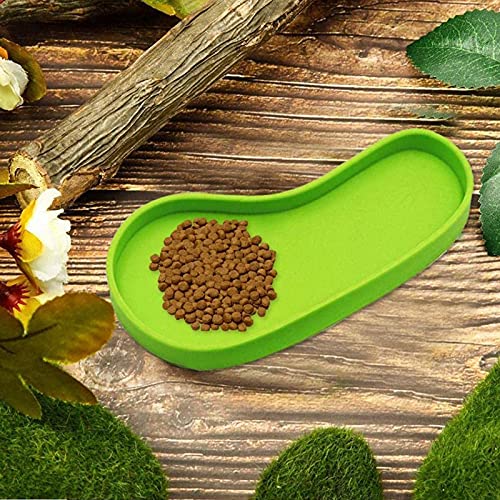 Cuenco de Alimentación de Reptiles, 2pz Cuenco de Pies para Reptil Plato de Cuenco de Agua Comida para Tortuga Plato de Hoja para Reptil para Tortuga Serpiente de Maíz Mascota Crawl Que Beben Comer