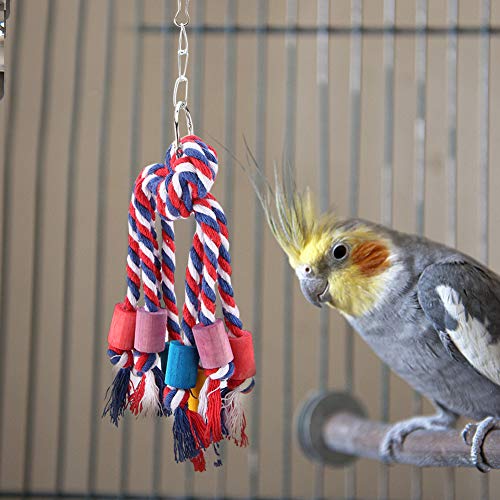 Cuerda de Escalada para Loros, Juguete masticable Duradero Liso Redondeado Brillante, sin Rebabas para Aves