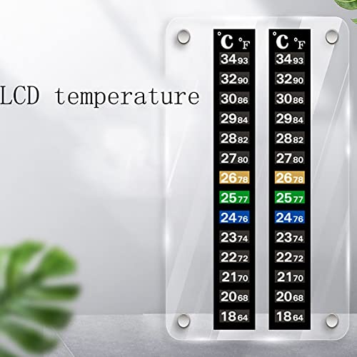 CULASIGN Termómetro Acuario Digital, Fish Tank Acuario Digital Termómetro Etiqueta Detemperatura Adhesivo Palillo De La Etiqueta,para Producción Cerveza Vino Acuario