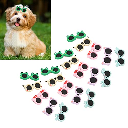 CUTULAMO Pinzas para el Pelo para Perros, Gafas para Mascotas, Horquillas para el Pelo de Cachorros, para Perros Pequeños, para Gatos, para Fiestas de Mascotas