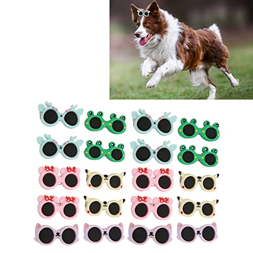 CUTULAMO Pinzas para el Pelo para Perros, Gafas para Mascotas, Horquillas para el Pelo de Cachorros, para Perros Pequeños, para Gatos, para Fiestas de Mascotas