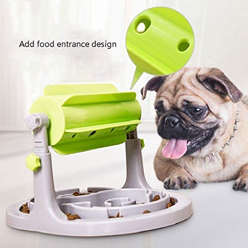 Cxp Boutiques Fuerte Comedero Lento Cuenco para Perros Divertido Tazón para Gatos Interactivo Cuenco para Perros Suministros para Mascotas Bulldog Tazón Limpiar