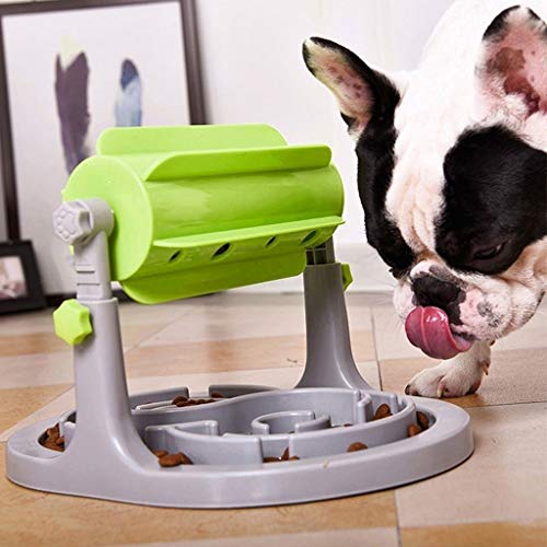 Cxp Boutiques Fuerte Comedero Lento Cuenco para Perros Divertido Tazón para Gatos Interactivo Cuenco para Perros Suministros para Mascotas Bulldog Tazón Limpiar