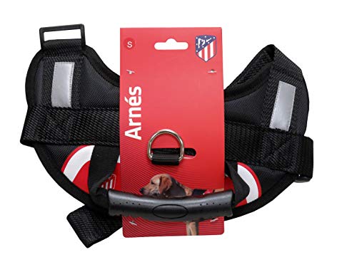 CYP BRANDS Atletico de Madrid AR-02M-ATL Arnés Reforzado con Relleno para Perro, Talla M Atlético M, Multicolor