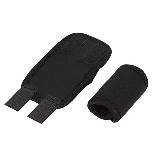 DAUERHAFT Protector de Pierna para Perro, Neopreno SBR, Soporte Frontal para Perros Férula para Mascotas para Perros para Curar el Dolor causado(Black, S Code)