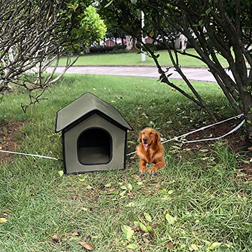 DEECOZY Casa impermeable para gatos, casa para perros, casa para gatos al aire libre, casa para perros a prueba de lluvia al aire libre, casa para gatos, tienda de campaña plegable para mascotas