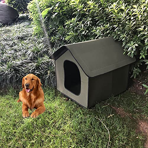 DEECOZY Casa impermeable para gatos, casa para perros, casa para gatos al aire libre, casa para perros a prueba de lluvia al aire libre, casa para gatos, tienda de campaña plegable para mascotas