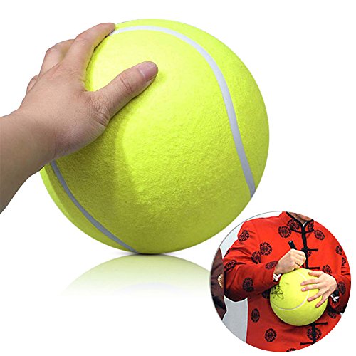 Desconocido Pelota de Tenis, Pelota de Tenis Gigante 24 CM Juguete para Mascotas Signature Jumbo Pelota de Tenis Grande