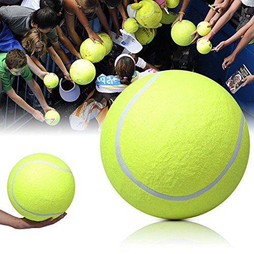 Desconocido Pelota de Tenis, Pelota de Tenis Gigante 24 CM Juguete para Mascotas Signature Jumbo Pelota de Tenis Grande