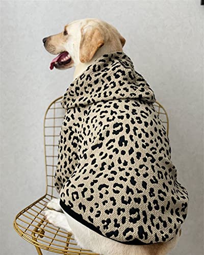 DHGTEP Abrigo para Perro Grande con Capucha Otoño Invierno Ropa Gruesa Caliente Labrador Doberman Suéter para Perro Bulldog Francés Chihuahua Pequeño Mediano Perro Grande (Color : Beige, Tamaño : 11)