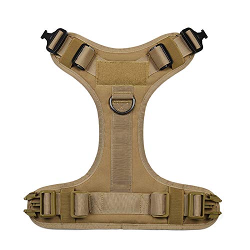 DHGTEP Arnés Anti Tirón para Perros Grandes Arnés Militar Táctico para Perros Pastor Alemán Doberman Labrador Producto de Entrenamiento para Perros de Servicio (Color : Multi-Colored, Size : S)