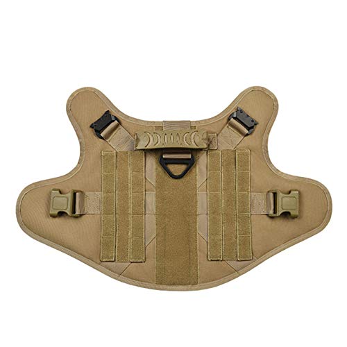 DHGTEP Arnés Anti Tirón para Perros Grandes Arnés Militar Táctico para Perros Pastor Alemán Doberman Labrador Producto de Entrenamiento para Perros de Servicio (Color : Multi-Colored, Size : S)