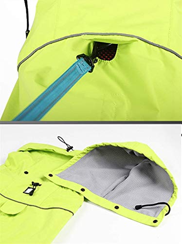 DHGTEP Chubasquero para Perros Protección para la Lluvia Gorra Extraíble Impermeable Abrigos para la Lluvia al Aire Libre para Perros Pequeños, Medianos y Grandes (Color : Yellow, Size : XS)