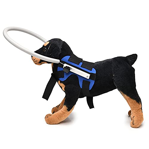 Dibiao Accesorios para Perros Ciegos Dispositivo de Guía para Arnés de Perro Anillo Anticolisión para Perros Pequeños Y Medianos (M Pulgadas)